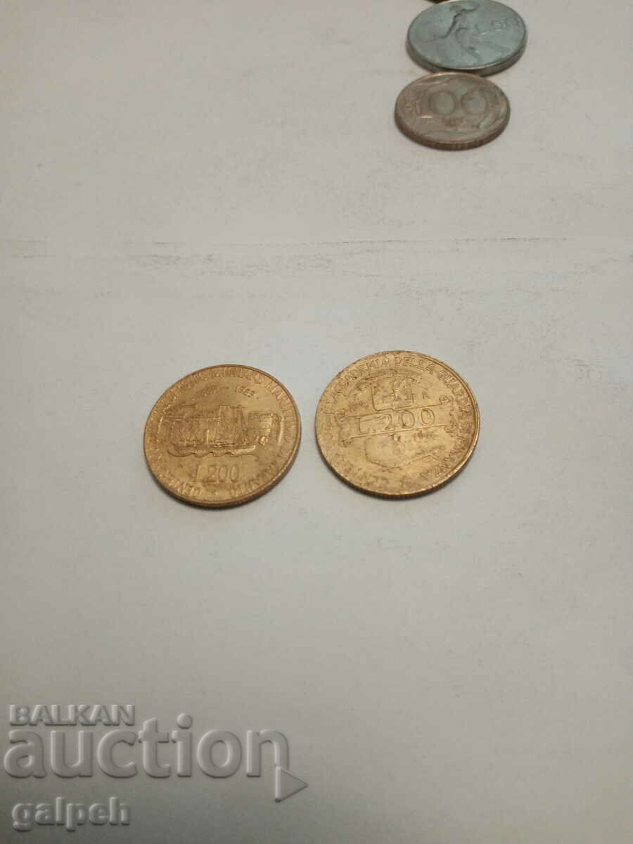 COINS ITALY - 5 pcs. - BGN 4 with price 4.00 BGN | € 2.05 COINS ITALY - 5 pcs. - BGN 4 with price 4.00 BGN | € 2.05