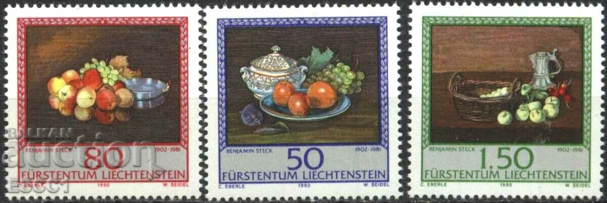 Pure Stamps Painting 1990 from Liechtenstein