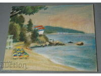 Ioto Metodiev Painting Drawing. pastel Seascape