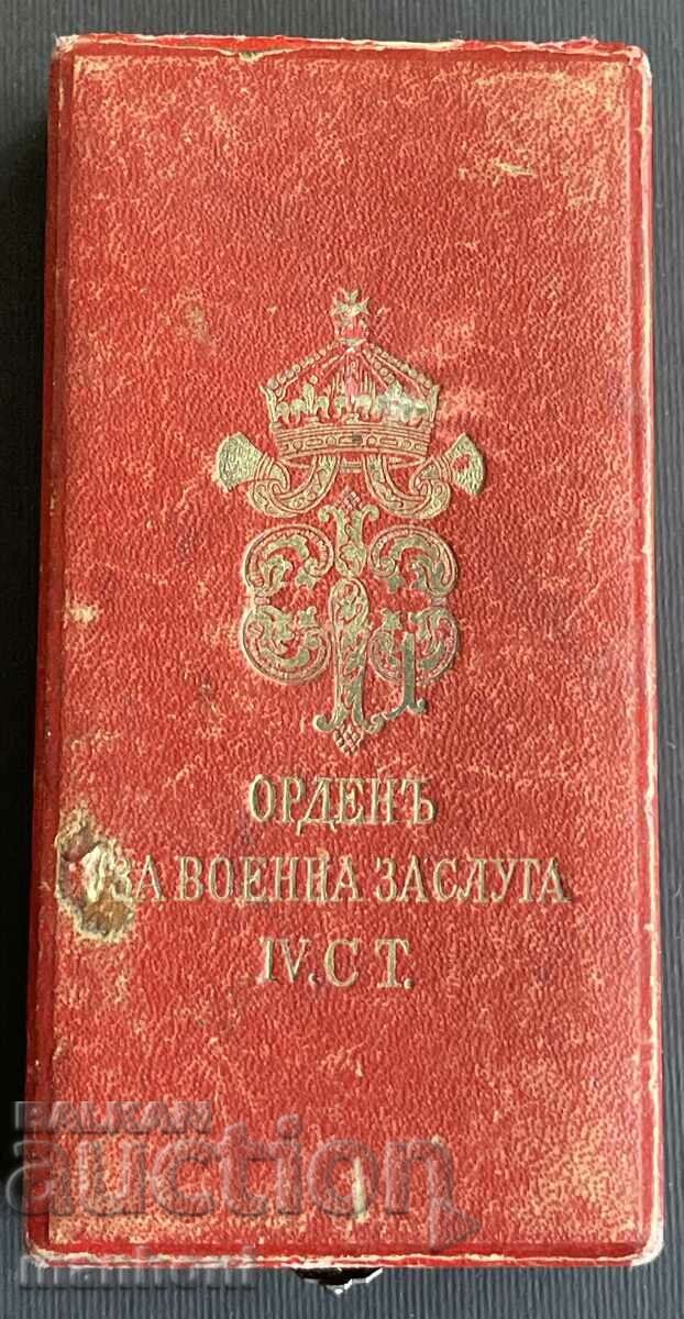 5530 Cutia Regatului Bulgariei Ordinul Meritul Militar secolul IV PSV