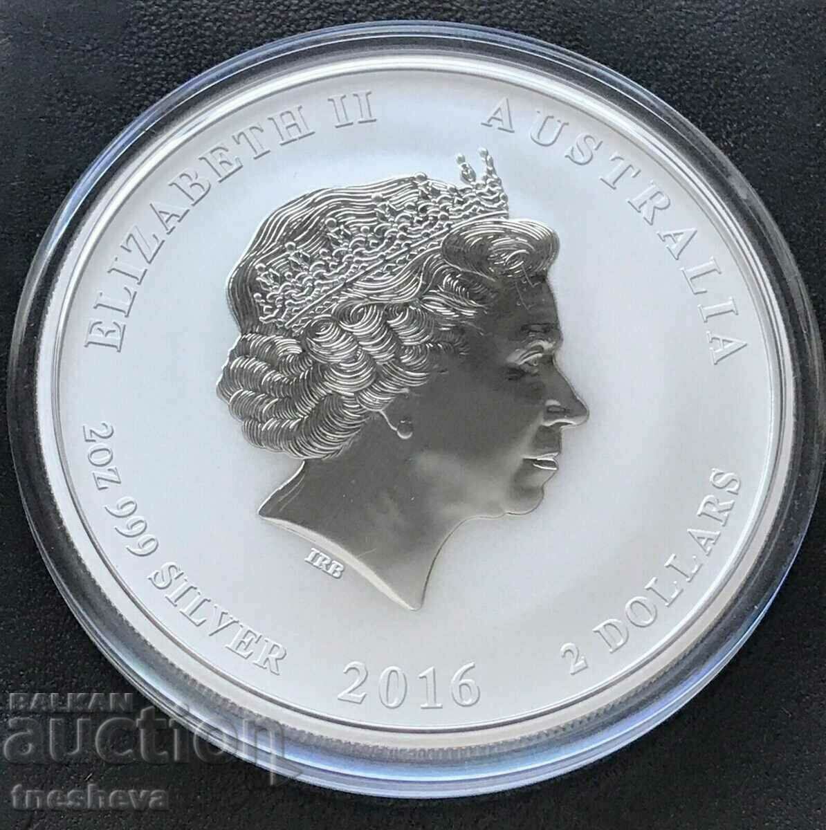 2 oz Lunar 2016 - UNC with price 420.00 BGN | € 214.74 2 oz Lunar 2016 - UNC with price 420.00 BGN | € 214.74