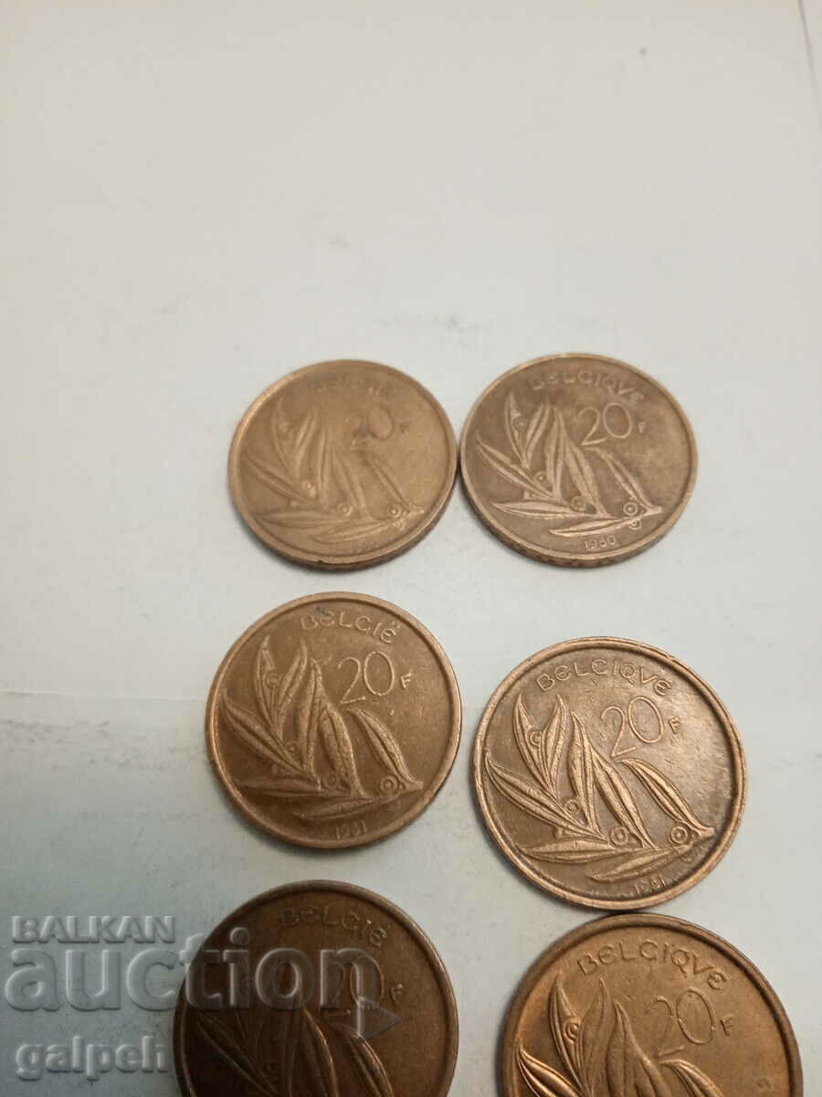 COINS ROMANIA, BELGIUM - 8 pcs. - BGN 1.5 with price 1.50 BGN | € 0.77 COINS ROMANIA, BELGIUM - 8 pcs. - BGN 1.5 with price 1.50 BGN | € 0.77