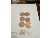 COINS ROMANIA, BELGIUM - 8 pcs. - BGN 1.5