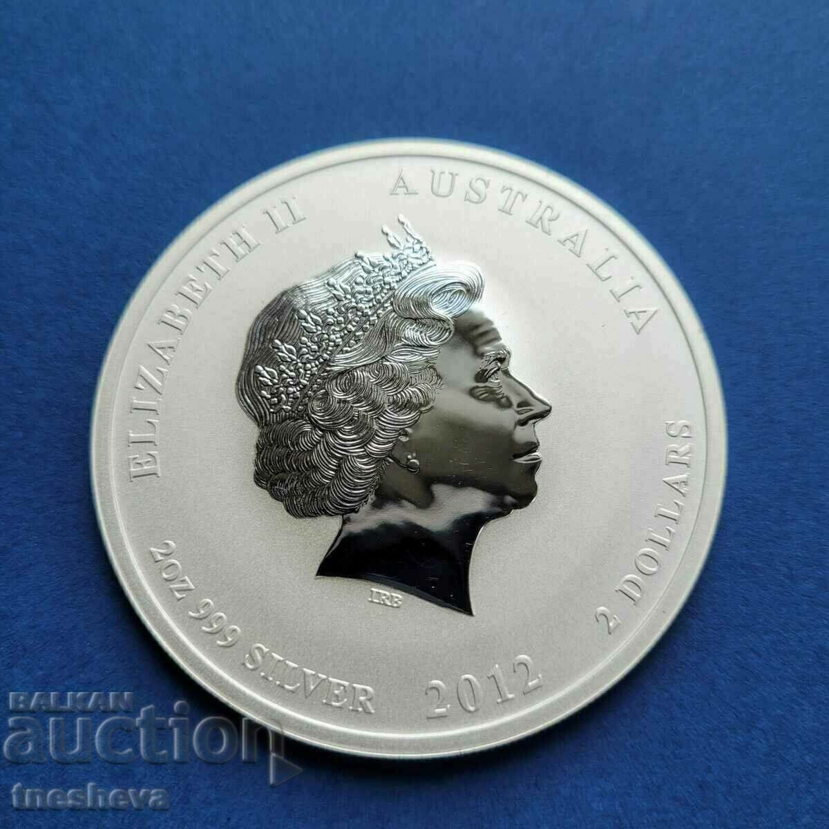 Auction 2 oz Lunar 2012 - UNC Auction 2 oz Lunar 2012 - UNC