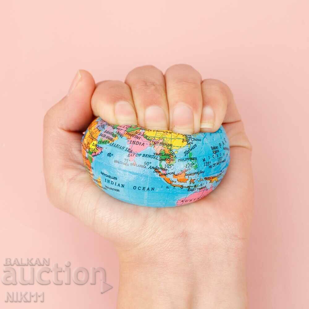 Small ball planet earth, continents countries, globe with price 3.00 BGN | € 1.53 Small ball planet earth, continents countries, globe with price 3.00 BGN | € 1.53