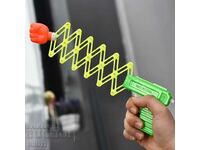 Toy gun with punching bag
