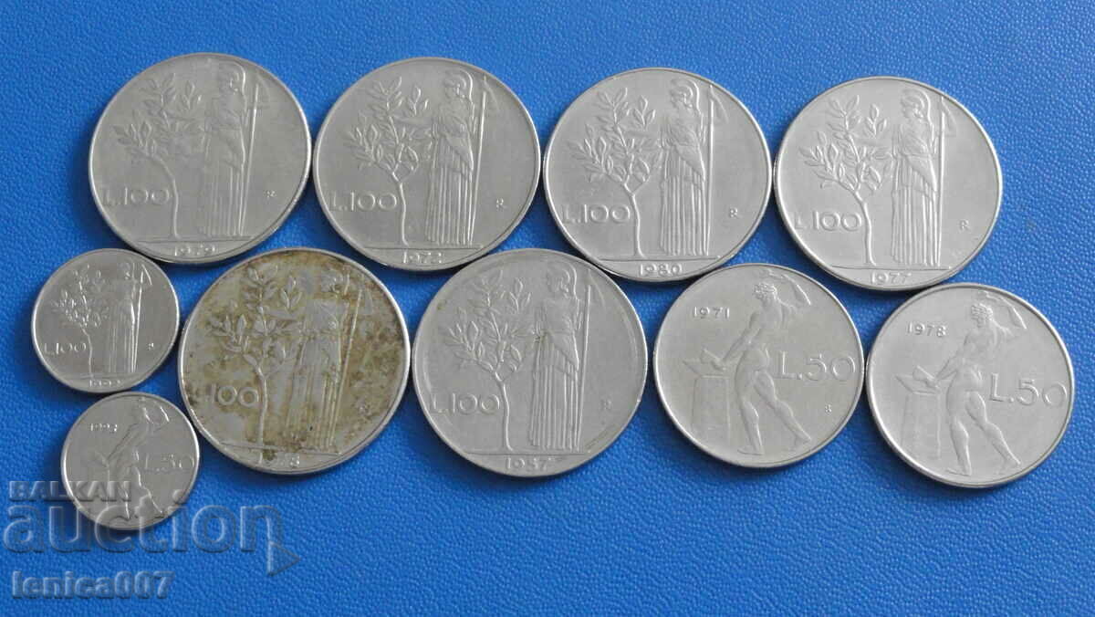 Παράδοση Ιταλία - 5 και 10 λίρες (10 τεμάχια) Παράδοση Ιταλία - 5 και 10 λίρες (10 τεμάχια)