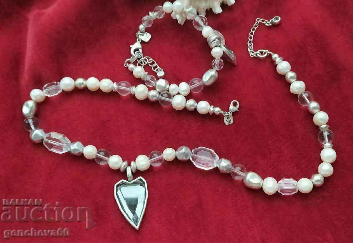 Auction Designer set of pearls, hearts, crystals, tags Auction Designer set of pearls, hearts, crystals, tags