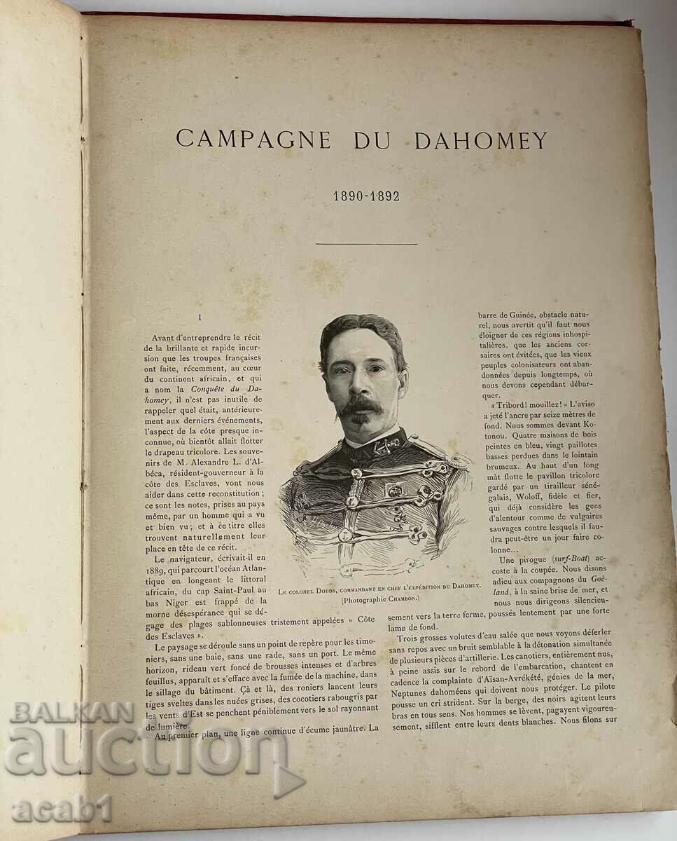 Auction France military campaign La France au Pays Noir 1895 Auction France military campaign La France au Pays Noir 1895