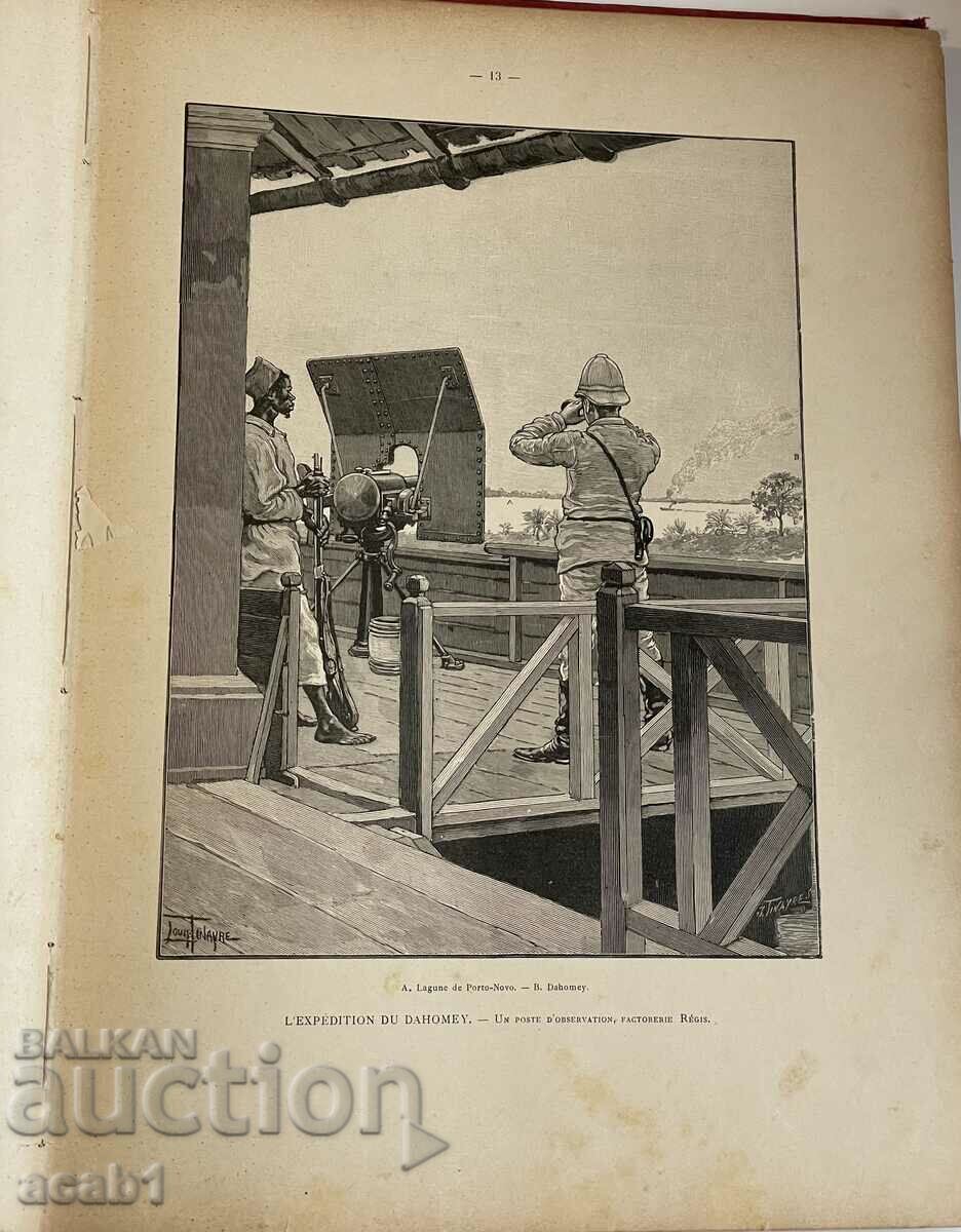 Delivery of France military campaign La France au Pays Noir 1895 Delivery of France military campaign La France au Pays Noir 1895