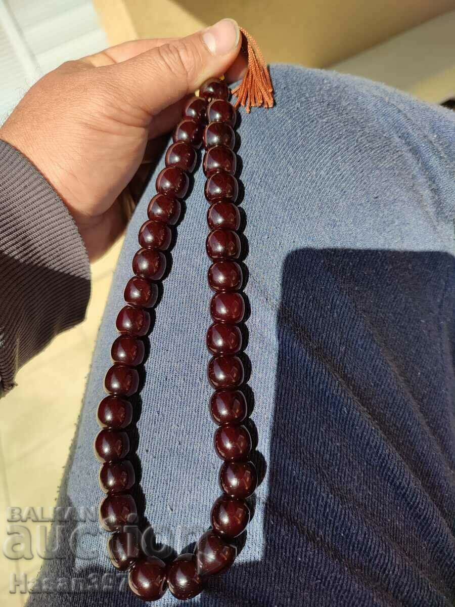 Faturan rosary, amber, Ottoman original