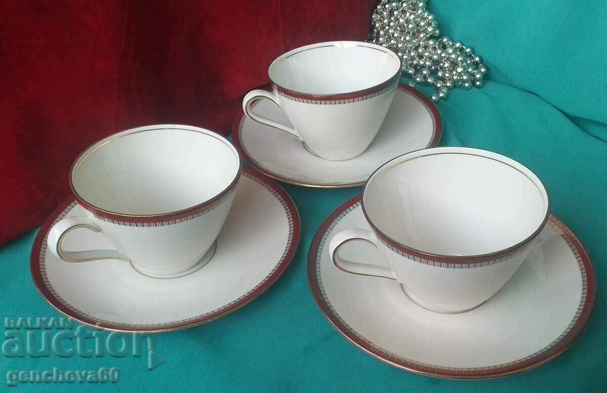 Стилни порцеланови чаши за чай WINTERLING