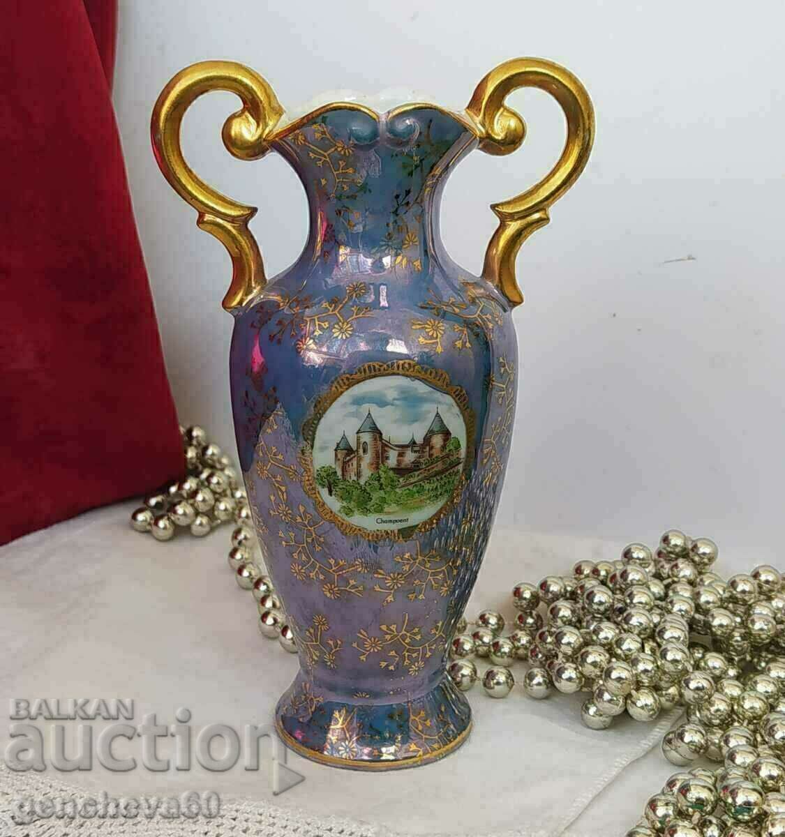 Δημοπρασία Vintage πορσελάνινος αμφορέας, σημάνσεις