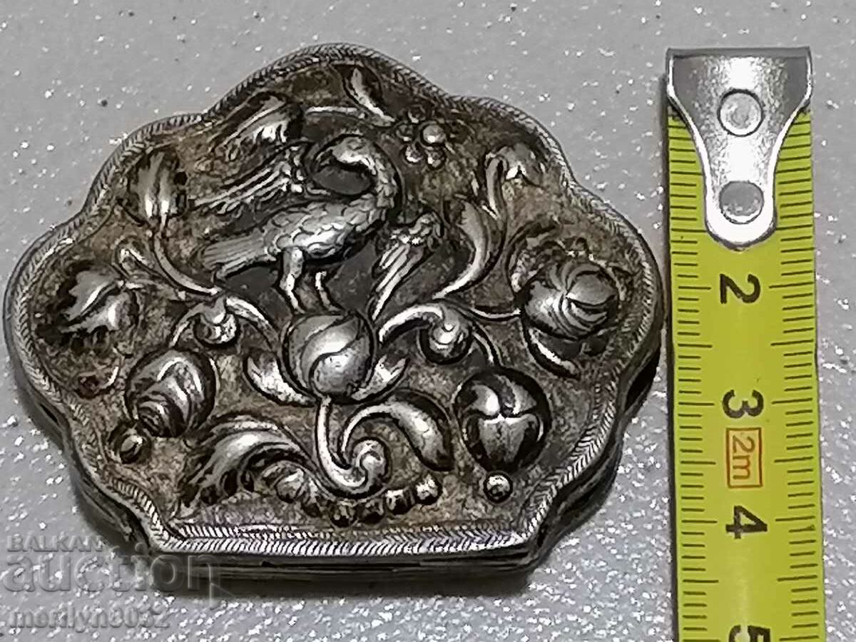 Revival box for snuff opium old dragees silver - 6 Revival box for snuff opium old dragees silver - 6