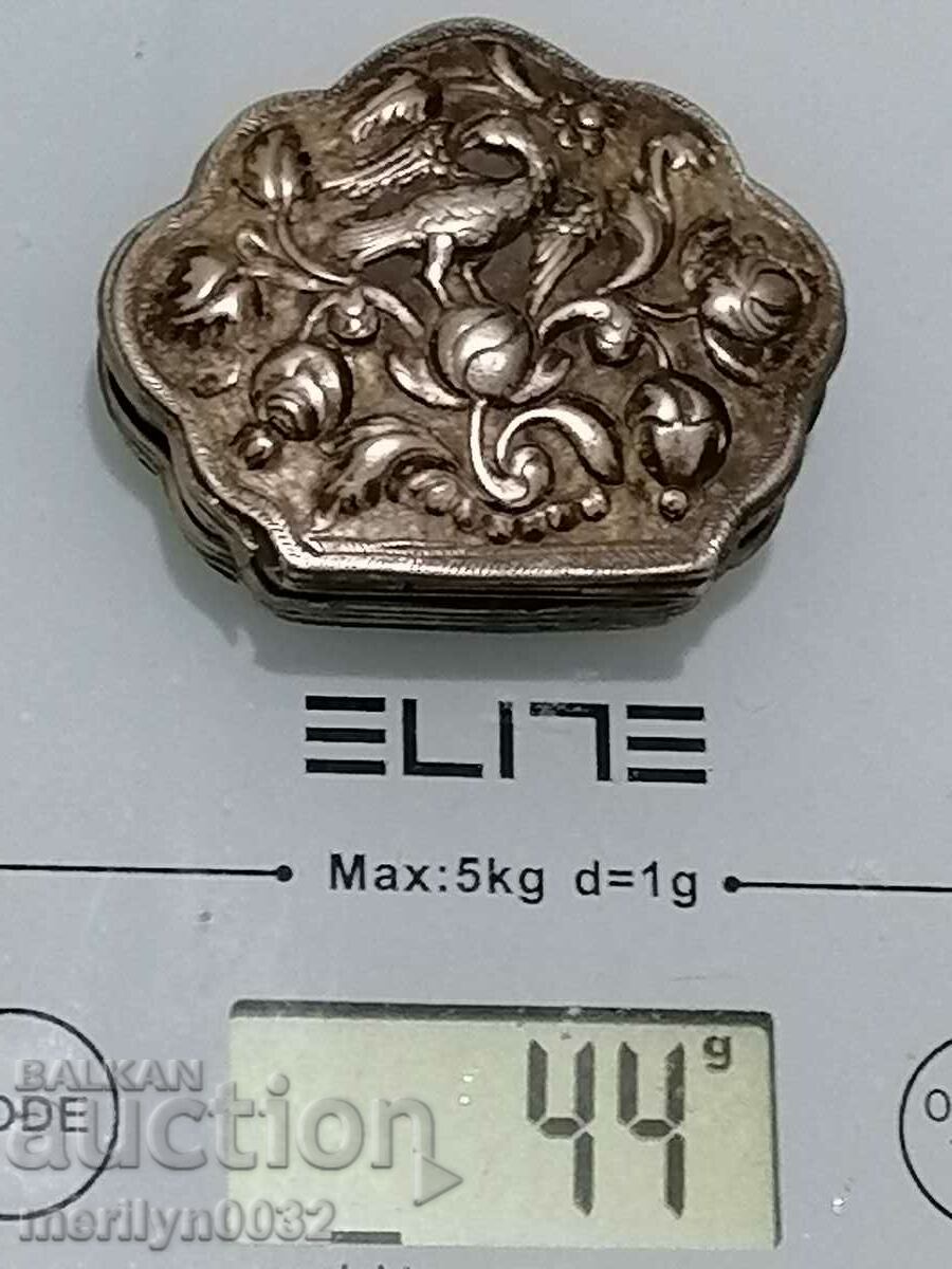 Revival box for snuff opium old dragees silver - 7 Revival box for snuff opium old dragees silver - 7