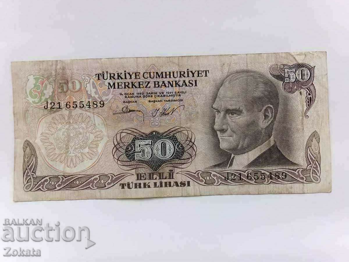 Banknote Turkey. Banknote Turkey.