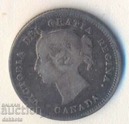 Canada 5 cents 1899, silver with price 20.00 BGN | € 10.23