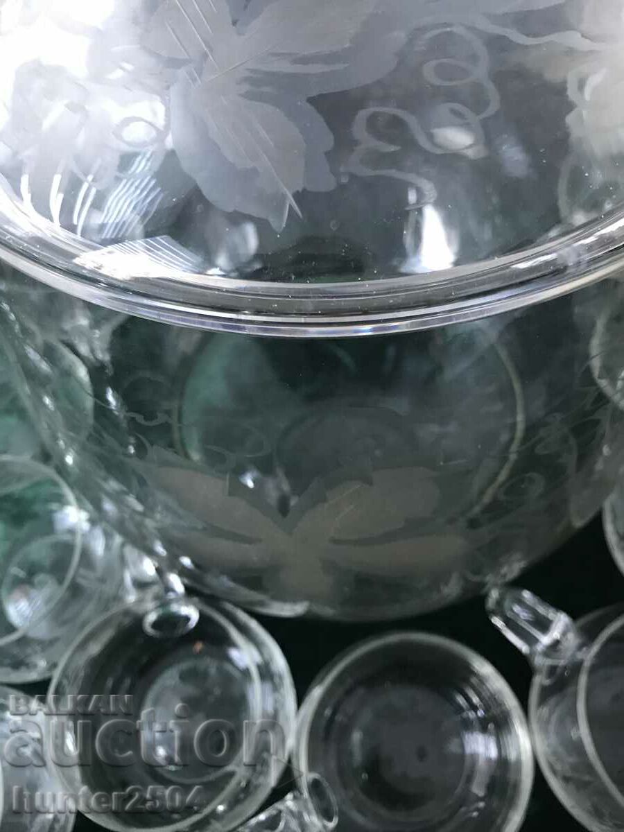 Punch bowl - richly engraved with price 199.95 BGN | € 102.23 Punch bowl - richly engraved with price 199.95 BGN | € 102.23