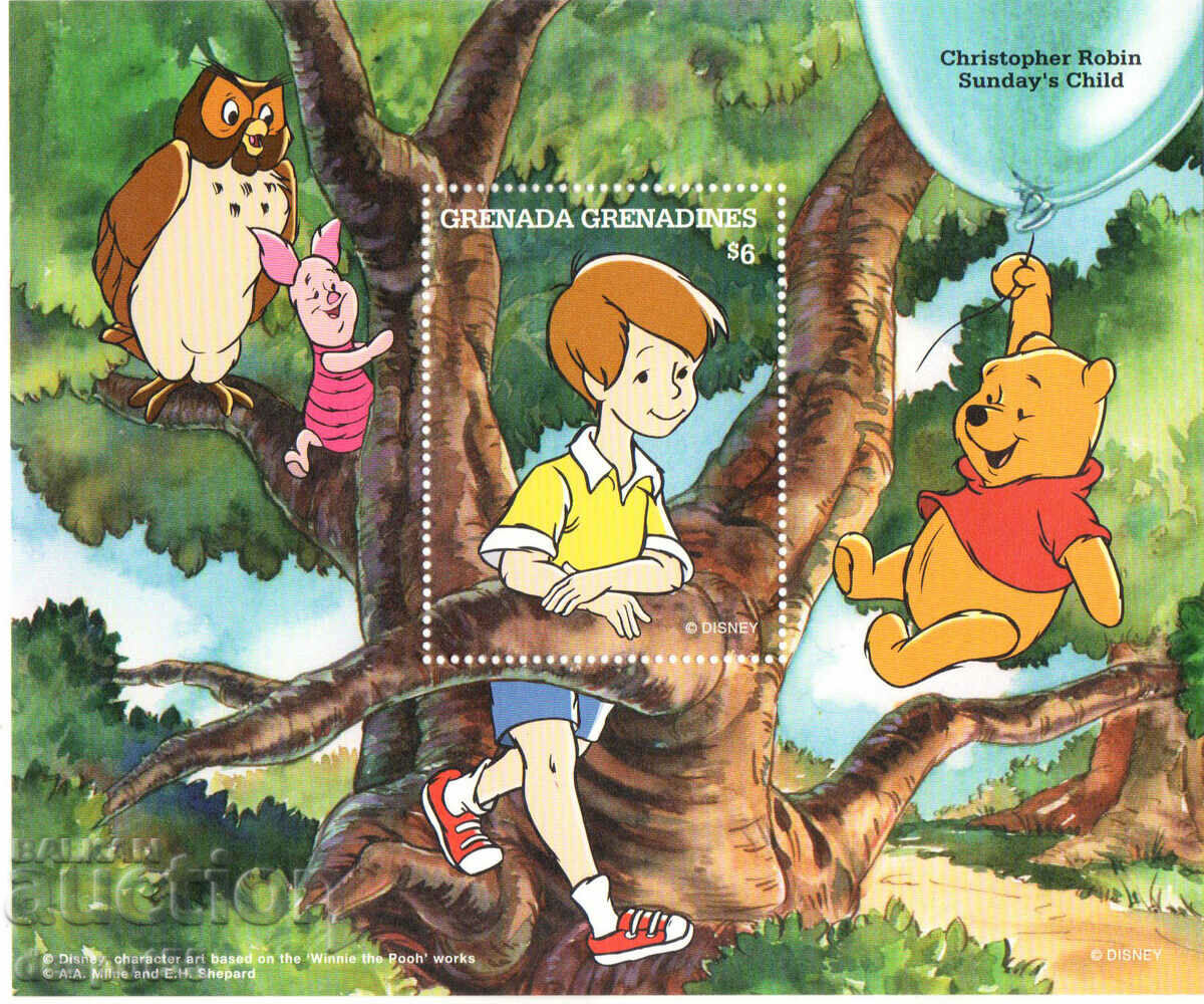 1997. Grenada Grenada. Disney cartoon characters - Winnie the Pooh.