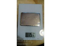 CUTIE DE FUM MONOGRAMĂ ARGINTĂ