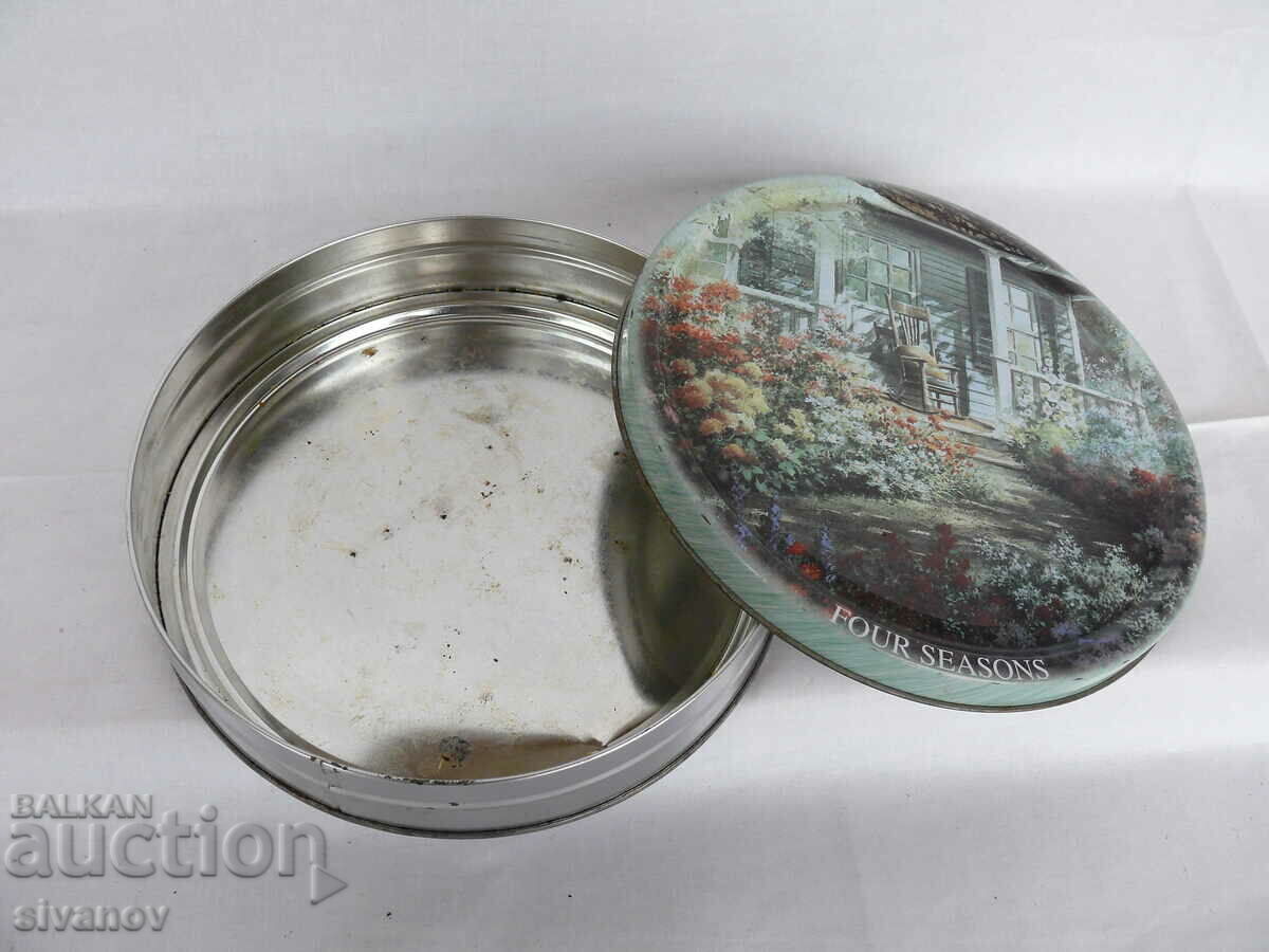 Delivery of Interesting Metal Biscuit Box #2170 Delivery of Interesting Metal Biscuit Box #2170