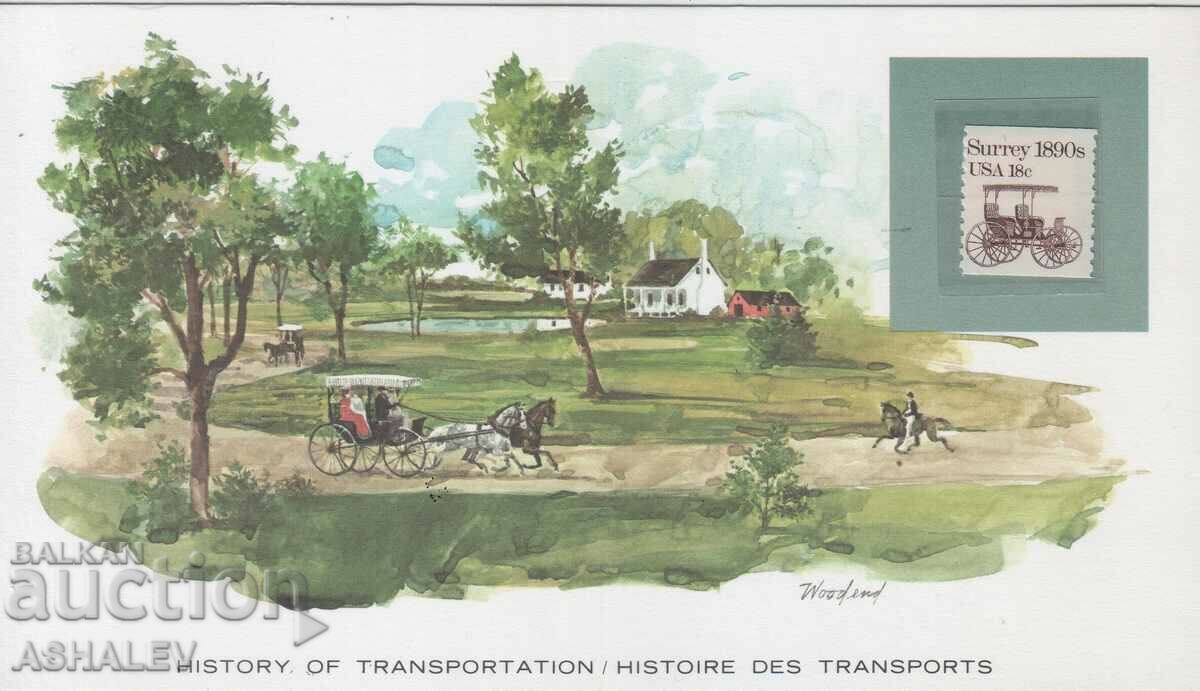 Istoricul cărții poștale de transport - Transport