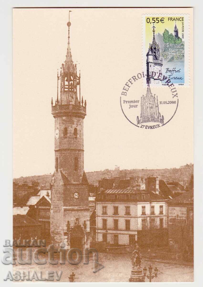 2008 Франция карта максимум