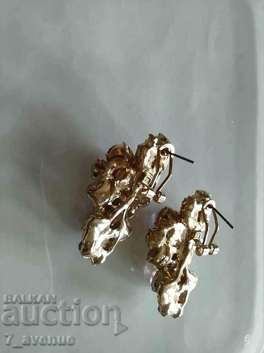 Clip + pin earrings, very beautiful and huge, 11/15/2023 - 7 Clip + pin earrings, very beautiful and huge, 11/15/2023 - 7