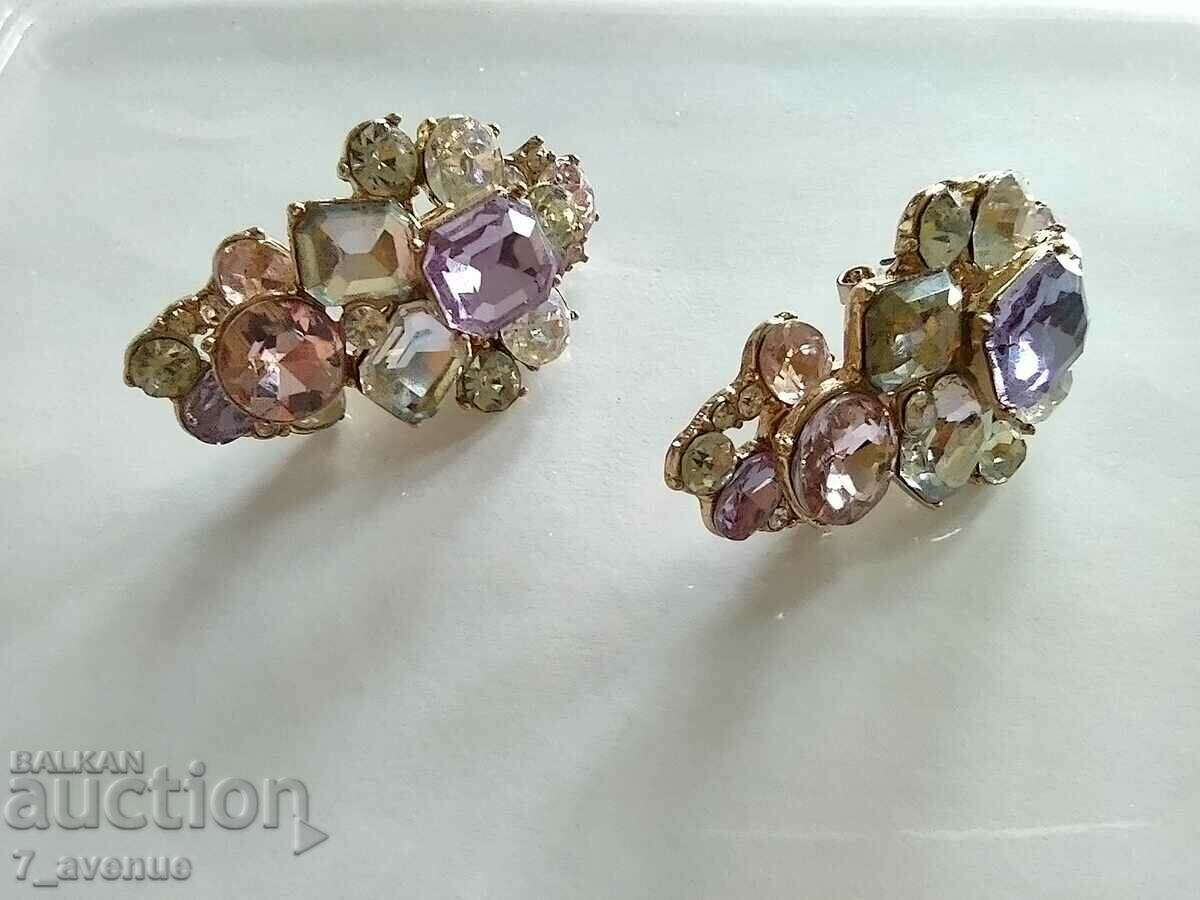 Clip + pin earrings, very beautiful and huge, 11/15/2023