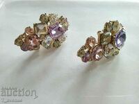 Clip + pin earrings, very beautiful and huge, 11/15/2023