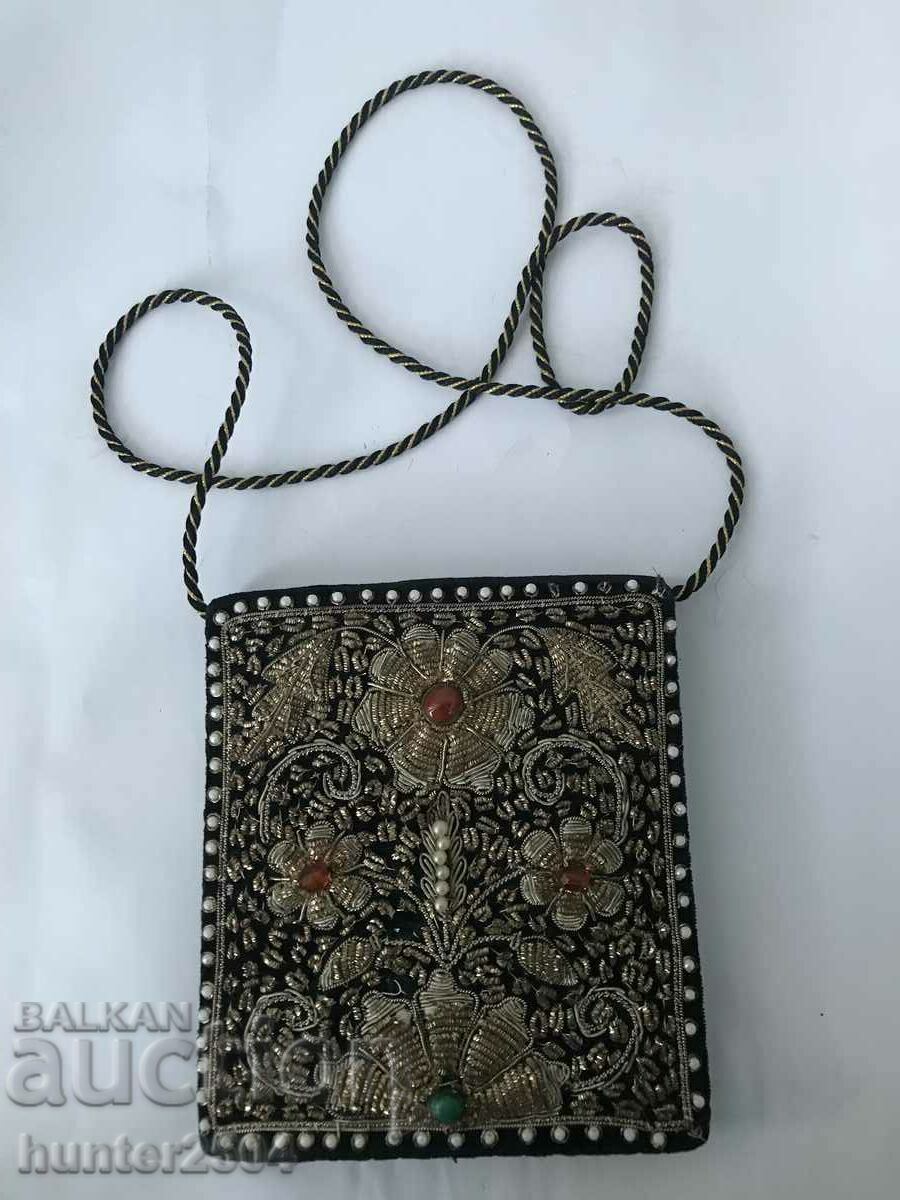 Geanta-catifea, margele, India
