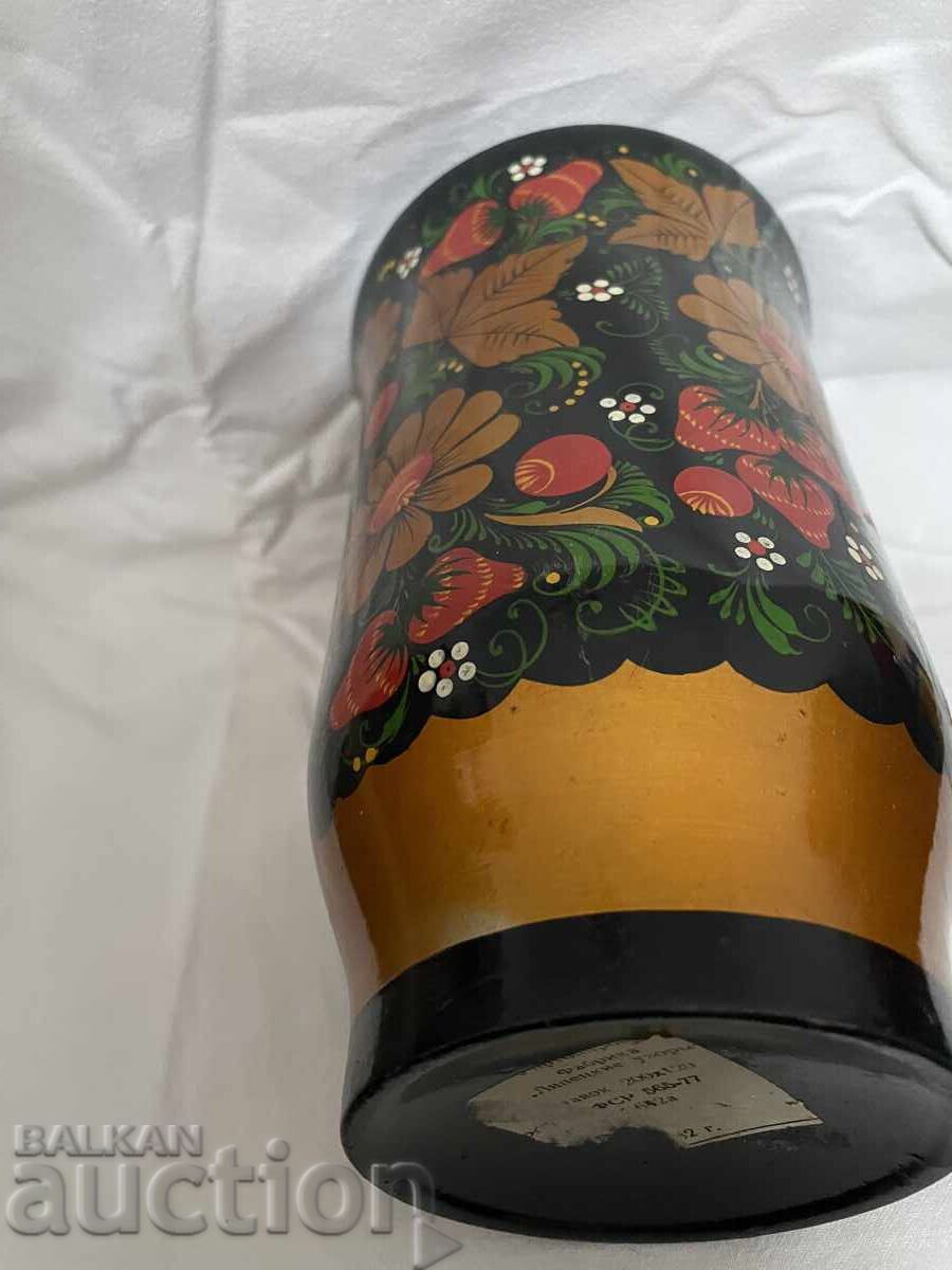 Доставка на Ваза-хохлома,20 см,СССР,нова Доставка на Ваза-хохлома,20 см,СССР,нова