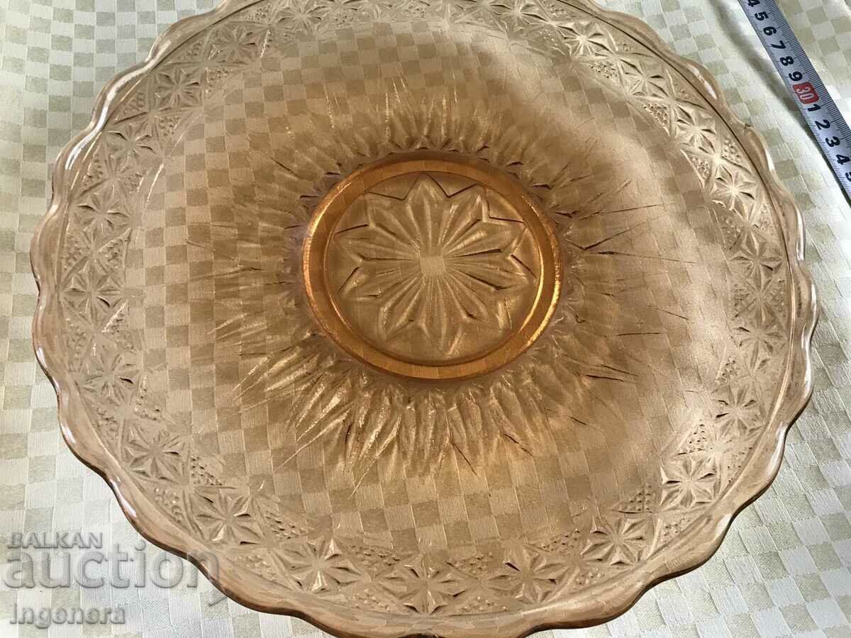 Delivery of PLATEAU CAKE PLATE GLASS COLORED RELIEF FROM SOCA Delivery of PLATEAU CAKE PLATE GLASS COLORED RELIEF FROM SOCA