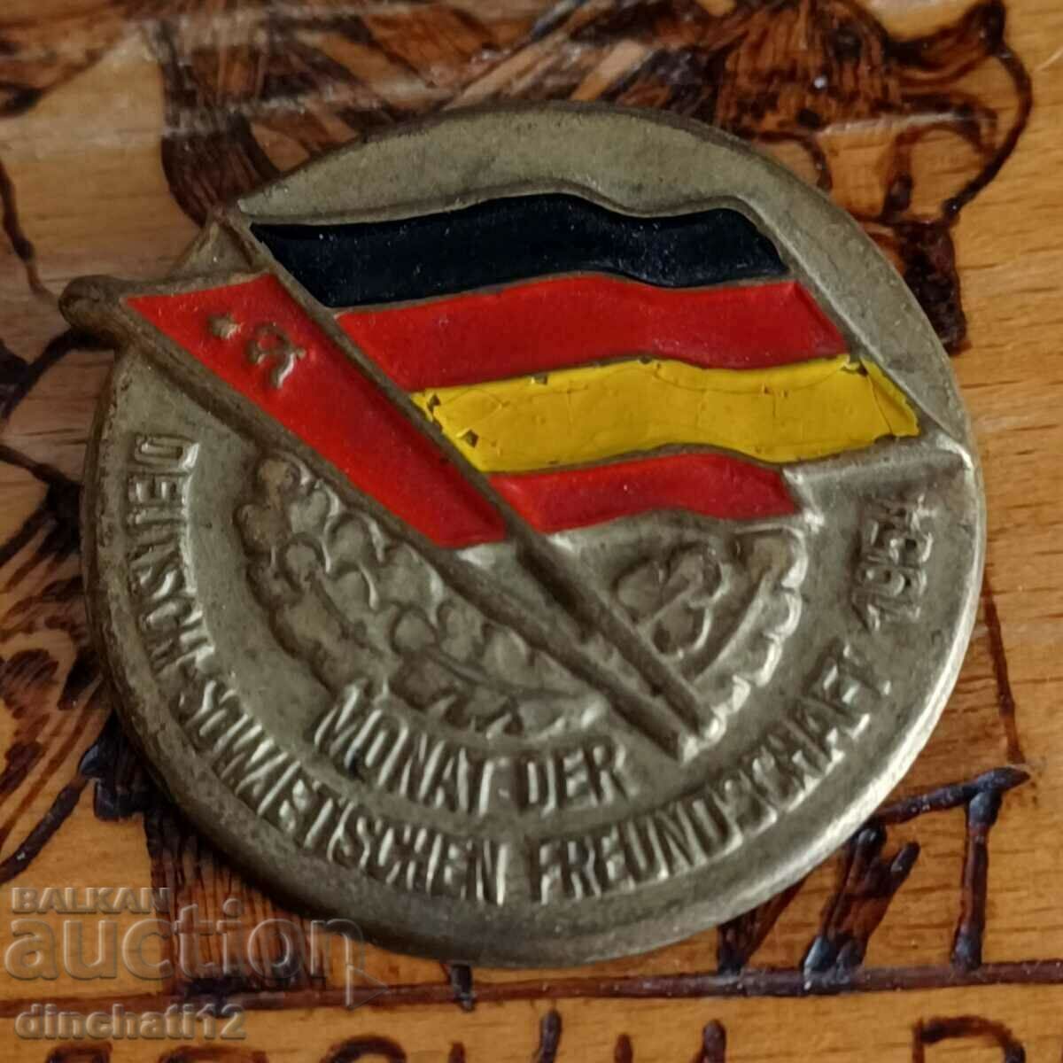 Delivery of DDR Monat der Deutsch-Sovietischen Freundschaft 1954 Delivery of DDR Monat der Deutsch-Sovietischen Freundschaft 1954