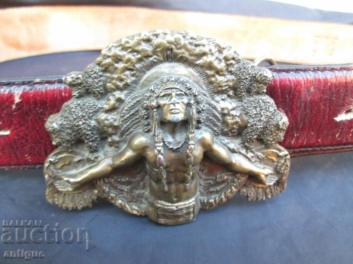 Auction VINTAGE BERGAMOT BRASS WORKS-USA BUCKLE AND BELT Auction VINTAGE BERGAMOT BRASS WORKS-USA BUCKLE AND BELT