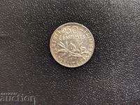 Франция монета 50 сантима от 1917 г. сребро