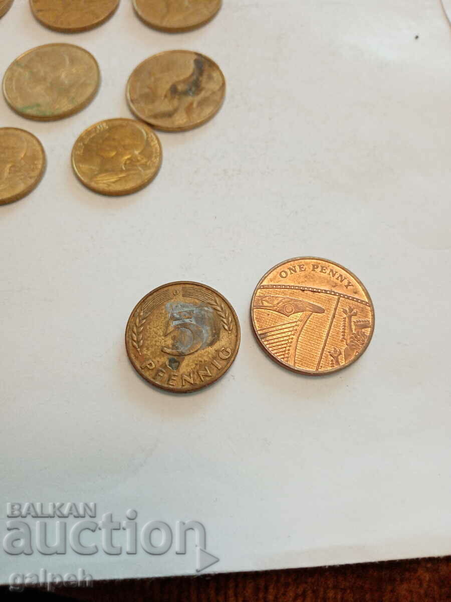 ΝΟΜΙΣΜΑΤΑ ΓΑΛΛΙΑ ΓΕΡΜΑΝΙΑ ΜΕΓΑΛΗ ΒΡΕΤΑΝΙΑ - 15 τεμ. - 3 λέβα - 6 ΝΟΜΙΣΜΑΤΑ ΓΑΛΛΙΑ ΓΕΡΜΑΝΙΑ ΜΕΓΑΛΗ ΒΡΕΤΑΝΙΑ - 15 τεμ. - 3 λέβα - 6