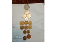 COINS FRANCE GERMANY GREAT BRITAIN - 15 pcs. - BGN 3