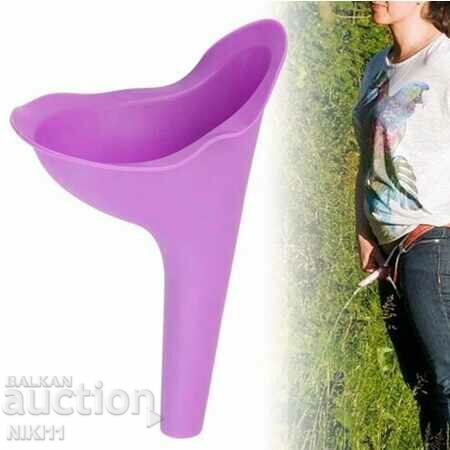 Urination funnel for a woman standing