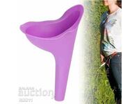 Urination funnel for a woman standing