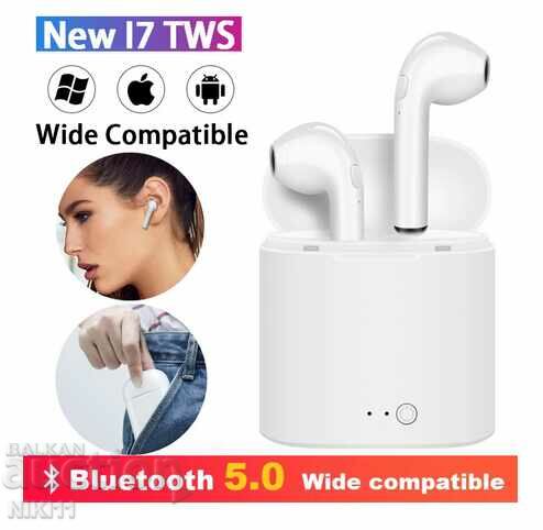 Безжични Блутут слушалки i7s TWS с кутия за зареждане