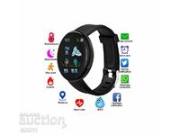 Smart watch with bluetooth measures calories, steps, heart rate