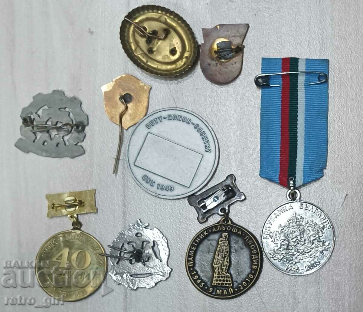 Set of medals, signs and badges. with price 44.90 BGN | € 22.96 Set of medals, signs and badges. with price 44.90 BGN | € 22.96