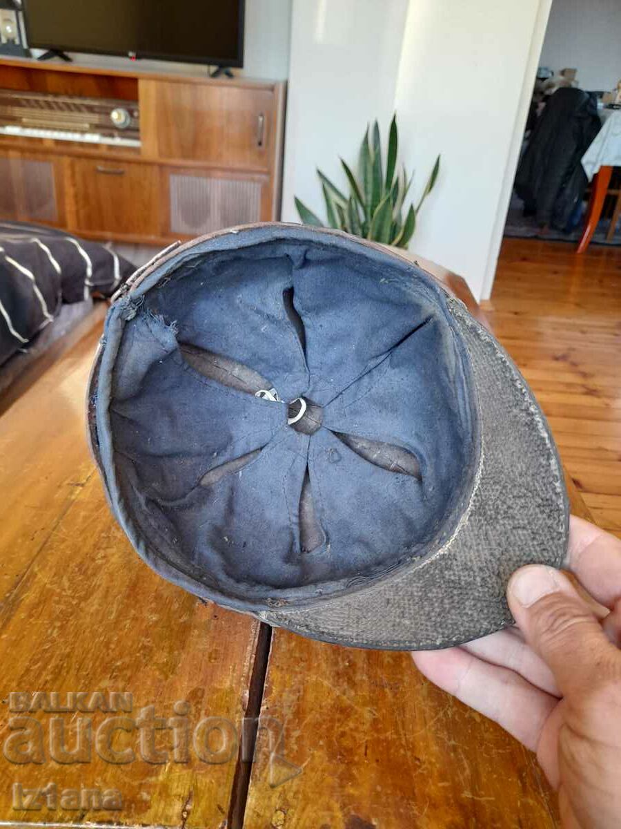 Old biker leather helmet - 6 Old biker leather helmet - 6