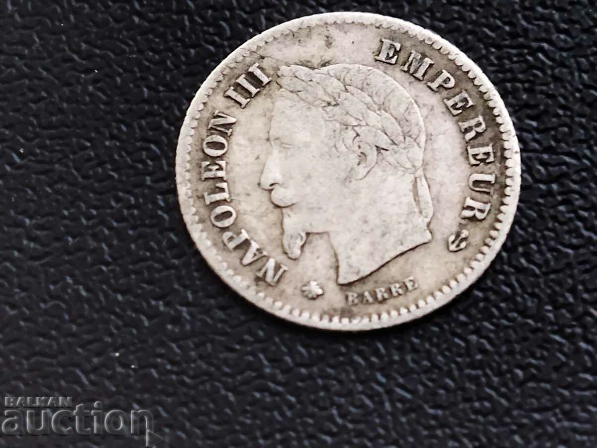 Παράδοση Γαλλία νόμισμα 20 centimes 1867 Α /Παρίσι/ Παράδοση Γαλλία νόμισμα 20 centimes 1867 Α /Παρίσι/
