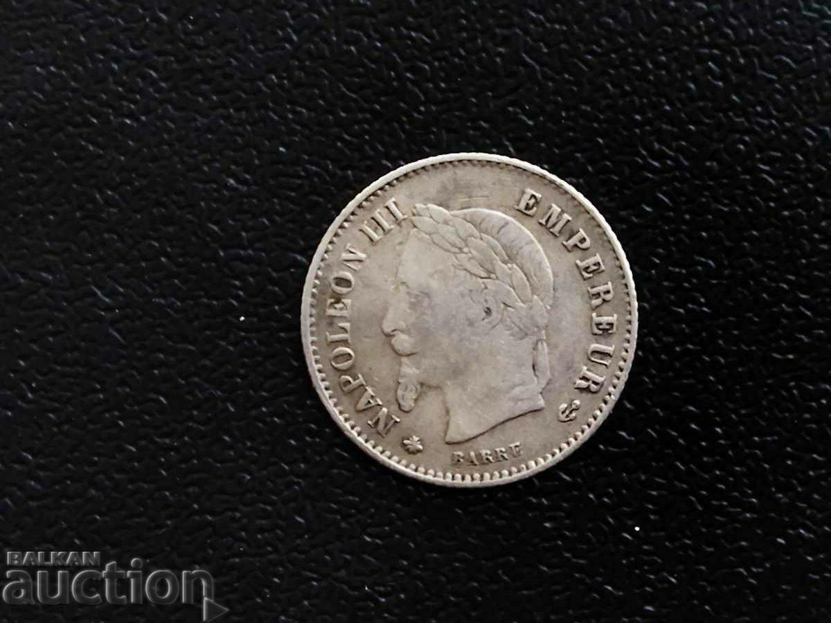 Auction France coin 20 centimes 1867 A /Paris/ Auction France coin 20 centimes 1867 A /Paris/