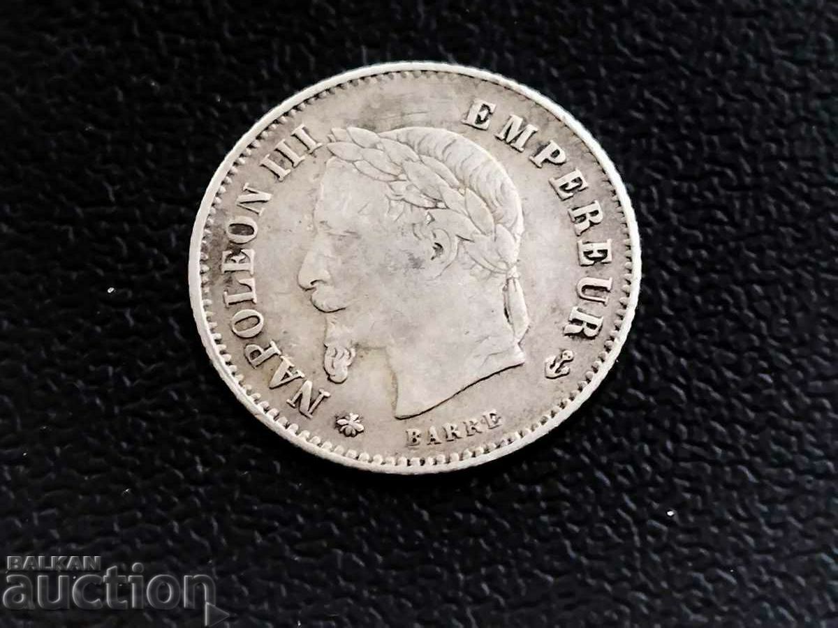 Delivery of France coin 20 centimes 1867 A /Paris/ Delivery of France coin 20 centimes 1867 A /Paris/
