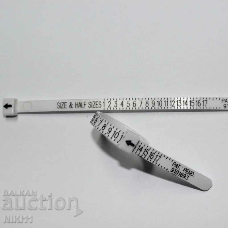 Line for measuring ring size with price 6.00 BGN | € 3.07 Line for measuring ring size with price 6.00 BGN | € 3.07
