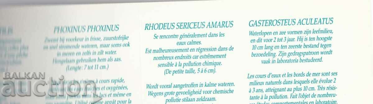 Auction Belgium 1990 Fauna Fish Carnetka. Auction Belgium 1990 Fauna Fish Carnetka.