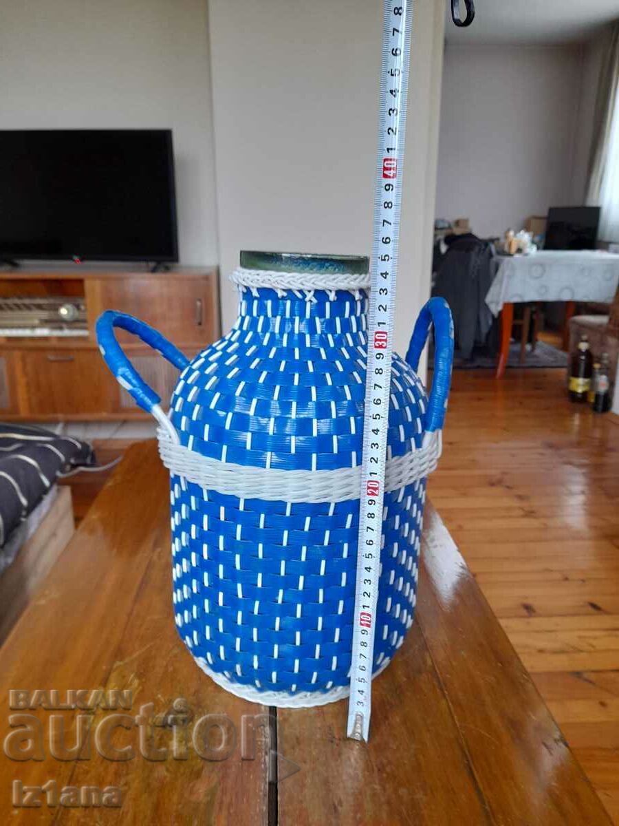 Old wicker jar with price 60.00 BGN | € 30.68 Old wicker jar with price 60.00 BGN | € 30.68